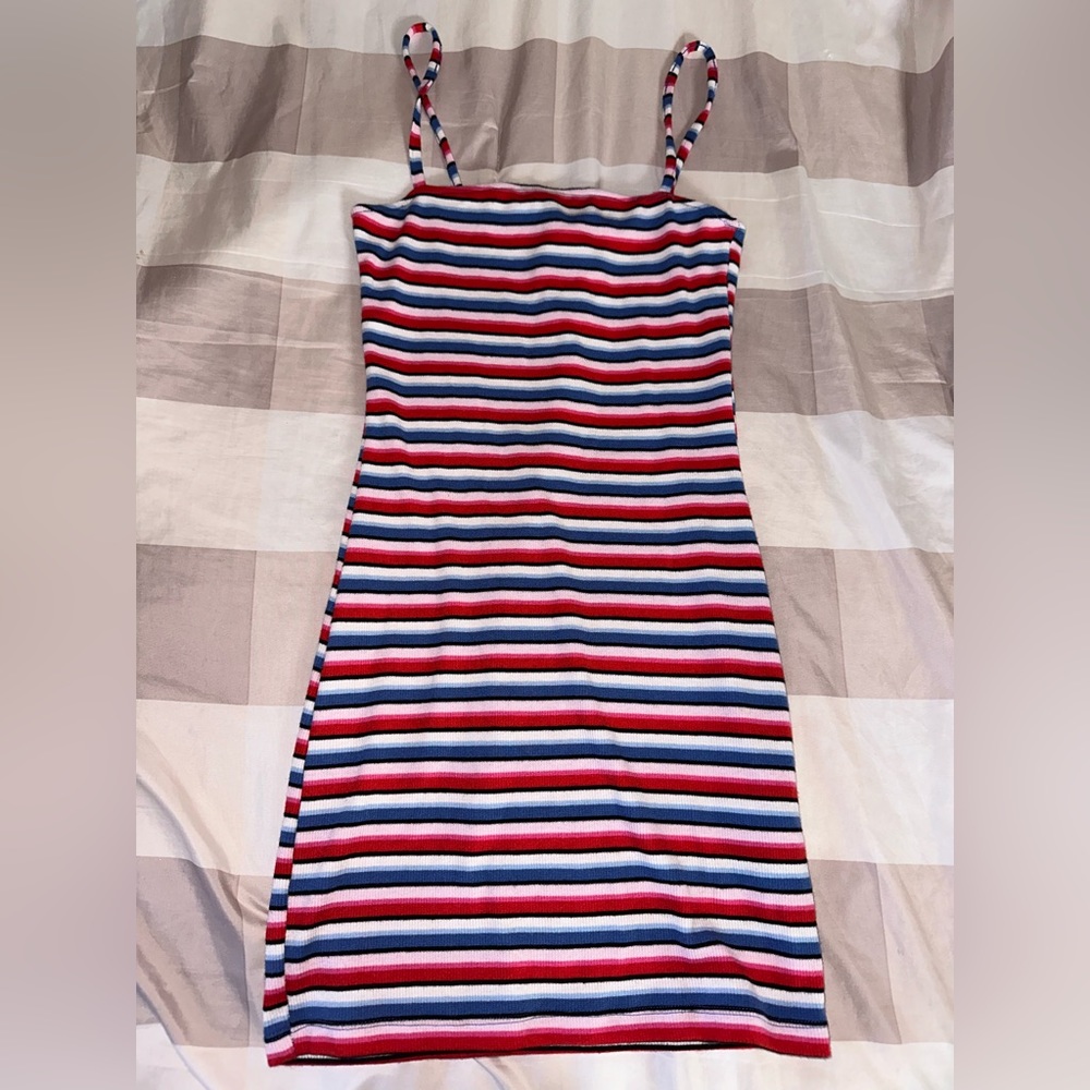 Size 6 red white and blue striped dress